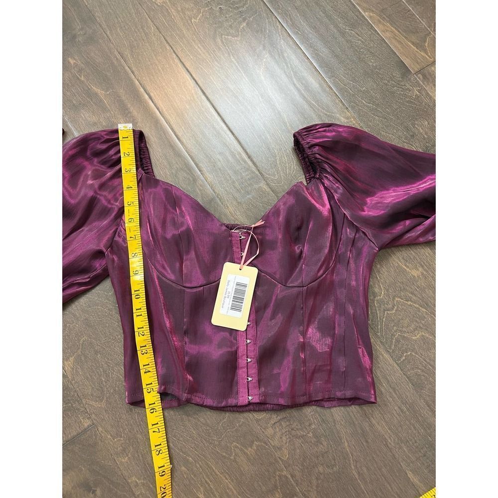 Purple iridescent top NWT Medium - Picture 7 of 7